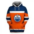 Oilers Orange All Stitched Hooded Sweatshirt