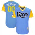 Rays Light Blue 2018 Players Weekend Authentic Mens Custom Jersey