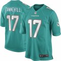 Mens Nike Miami Dolphins #17 Ryan Tannehill Game Aqua Green Team Color NFL Jersey