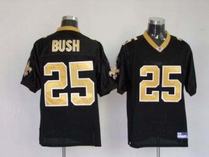 nfl new orleans saints #25 bush black