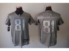 Nike NFL Oakland Raiders #81 Tim Brown Grey Jerseys[Shadow Elite]