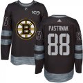 Mens Boston Bruins #88 David Pastrnak Black 1917-2017 100th Anniversary Stitched NHL Jersey