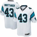 Mens Nike Carolina Panthers #43 Fozzy Whittaker Game White NFL Jersey