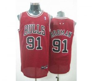 nba chicago bulls #91 rodman regular red