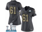 Women Nike New England Patriots #61 Marcus Cannon Limited Black 2016 Salute to Service Super Bowl LII NFL Jersey