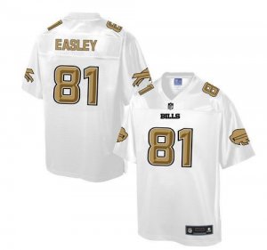 Nike Buffalo Bills #81 Marcus Easley White Men NFL Pro Line Fashion Game Jersey