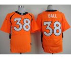 Nike jerseys denver broncos #38 ball orange[new Elite]