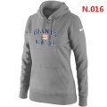 Women New York Giants Heart & Soul Pullover Hoodie Grey