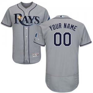 Tampa Bay Rays Gray Mens Customized Flexbase Jersey