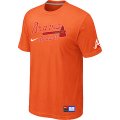 Atlanta Braves Orange Nike Short Sleeve Practice T-Shirt