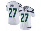 Women Nike Seattle Seahawks #27 Eddie Lacy Vapor Untouchable Limited White NFL Jersey