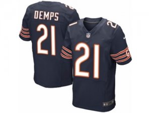 Mens Nike Chicago Bears #21 Quintin Demps Elite Navy Blue Team Color NFL Jersey