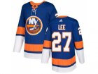 Men Adidas New York Islanders #27 Anders Lee Royal Blue Home Authentic Stitched NHL Jersey