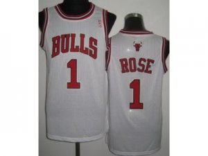 nba Chicago Bulls #1 Derrick Rose white Jerseys[Revolution 30]