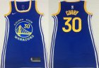 Warriors #30 Stephen Curry Blue Women Nike Swingman Jersey