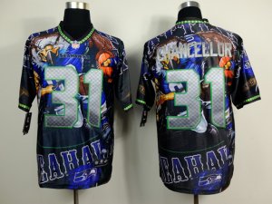 Nike Seattle Seahawks #31 Kam Chancellor camo jerseys[Elite Fanatical version]