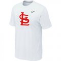 MLB St.Louis Cardinals Heathered White Nike Blended T-Shirt