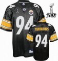 Pittsburgh Steelers #94 Lawrence Timmons 2011 Super bowl XLV bl