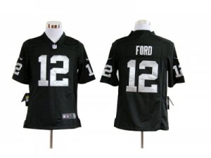 Nike Oakland Raiders #12 Jacoby Ford black Game Jerseys