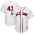 Red Sox #41 Chris Sale White 2018 World Series Cool Base Player Number Jersey