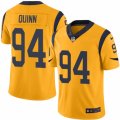 Mens Nike Los Angeles Rams #94 Robert Quinn Elite Gold Rush NFL Jersey