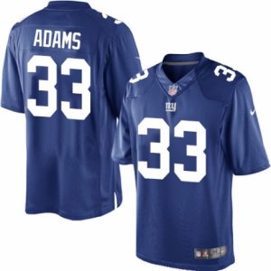 Mens Nike New York Giants #33 Andrew Adams Limited Royal Blue Team Color NFL Jersey