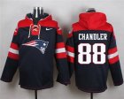 Nike New England Patriots #88 Scott Chandler Navy Blue Player Pullover Hoodie