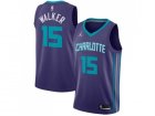 Men Nike Charlotte Hornets #15 Kemba Walker Purple NBA Jordan Swingman Statement Edition Jersey