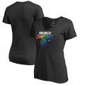 Golden State Warriors Fanatics Branded Womens 2018 NBA Finals Champions Team Pride V-Neck T-Shirt Black