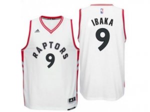 Mens Toronto Raptors #9 Serge Ibaka adidas White Swingman Home Jersey