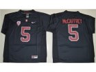 Stanford Cardinal #5 Christian McCaffrey Black Stitched NCAA Jersey