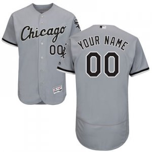 2016 Men Chicago White Sox Majestic Gray Flexbase Authentic Collection Custom Jersey