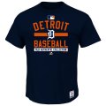 MLB Men's Detroit Tigers Majestic Big & Tall Authentic Collection Property T-Shirt - Navy