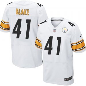 Nike Pittsburgh Steelers #41 Antwon Blake white jerseys(Elite)