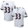 Nike Baltimore Ravens #33 Will Hill white Jerseys(Elite)