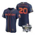 Astros #20 Chas Mccormick Navy Nike 2022 World Series City Connect Flexbase Jersey