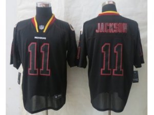 Nike washington Red Skins #11 Jackson Black Jerseys(Lights Out Elite)