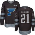 St. Louis Blues #21 Patrik Berglund Black 1917-2017 100th Anniversary Stitched NHL Jersey