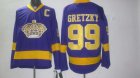 nhl los angeles kings #99 gretzky purple[C patch]