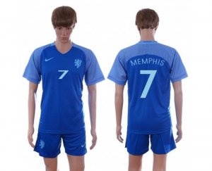 Holland #7 Memphis Away Soccer Country Jersey