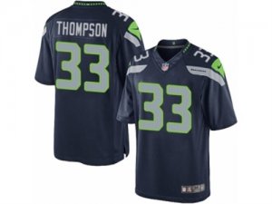 Mens Nike Seattle Seahawks #33 Tedric Thompson Limited Steel Blue Team Color NFL Jersey