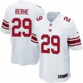 Mens Nike New York Giants #29 Nat Berhe Game White NFL Jersey