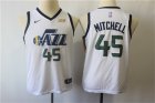 Jazz #45 Donovan Mitchell White Youth Nike Swingman Jersey