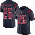 Mens Nike Houston Texans #26 Lamar Miller Limited Navy Blue Rush NFL Jersey