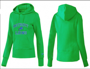 Women Detroit Lions Logo Pullover Hoodie-025