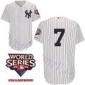 kids New York Yankees #7 Mantle w2009 World Series Patch White