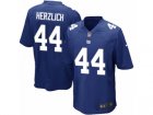 Mens Nike New York Giants #44 Mark Herzlich Game Royal Blue Team Color NFL Jersey