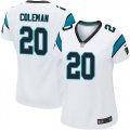 Women Nike Carolina Panthers #20 Kurt Coleman white jerseys