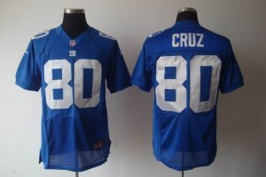 Nike nfl New York Giants #80 Victor Cruz blue Elite jersey