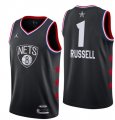 Nets #1 D'Angelo Russell Black 2019 NBA All-Star Game Jordan Brand Swingman Jersey